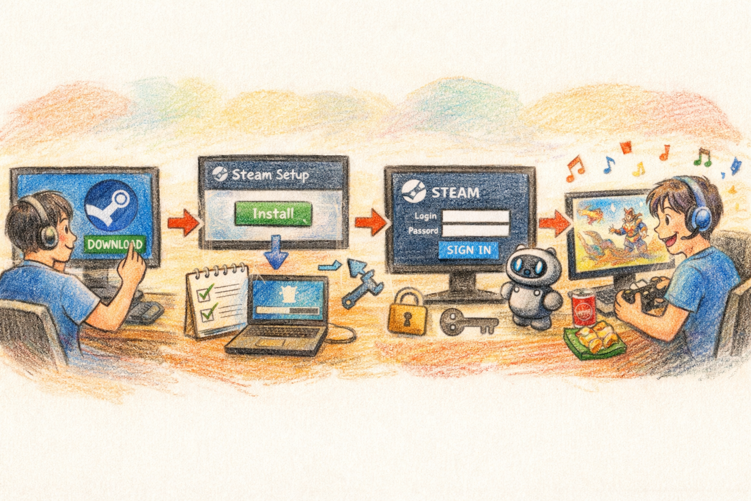 PCゲームを始める第一歩！Steamの導入手順を分かりやすく解説