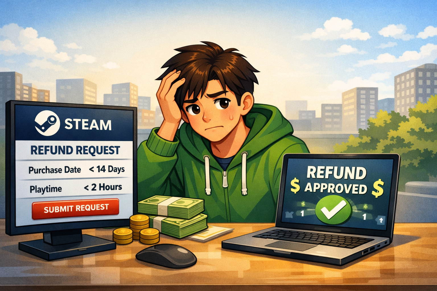 Steamでゲームを間違えて買ってしまったときの「返金申請」の条件と手続き方法