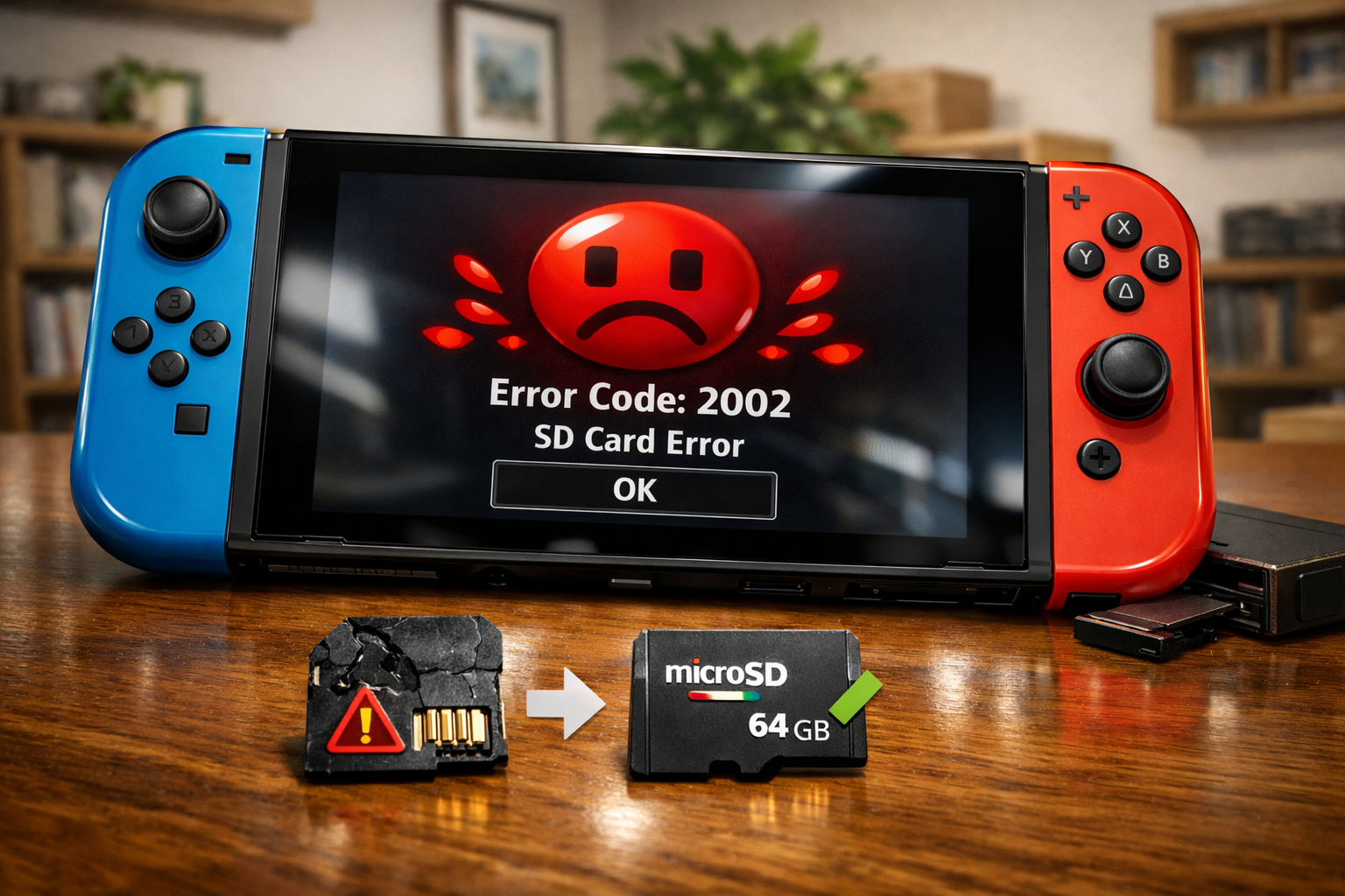 Switchのエラーコード「2002」が出たときの原因とmicroSDカードの対処法