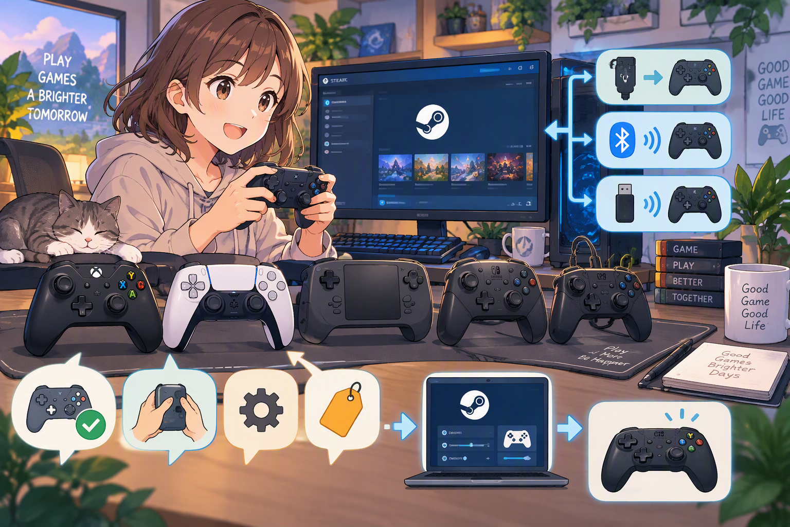 Steamで快適に遊べるおすすめコントローラーの選び方と接続方法